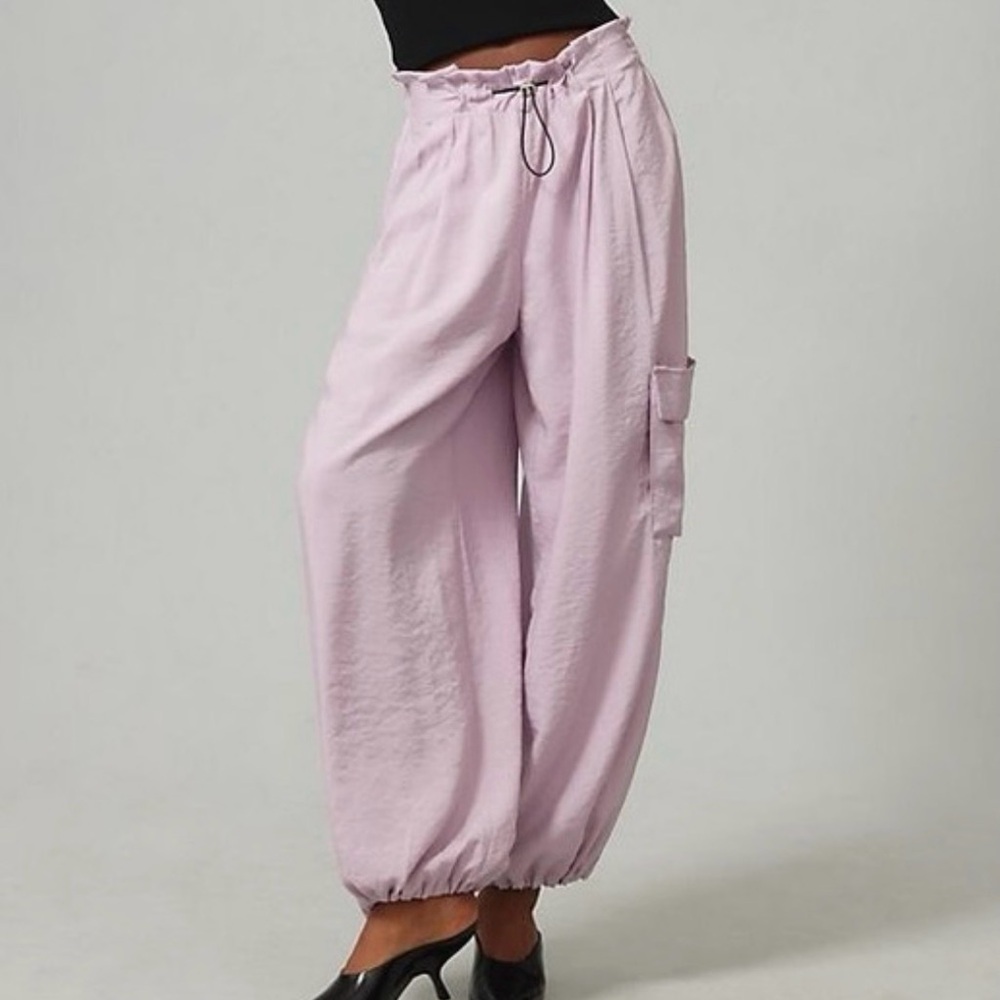 Anthropologie Light Purple Bungee Pants